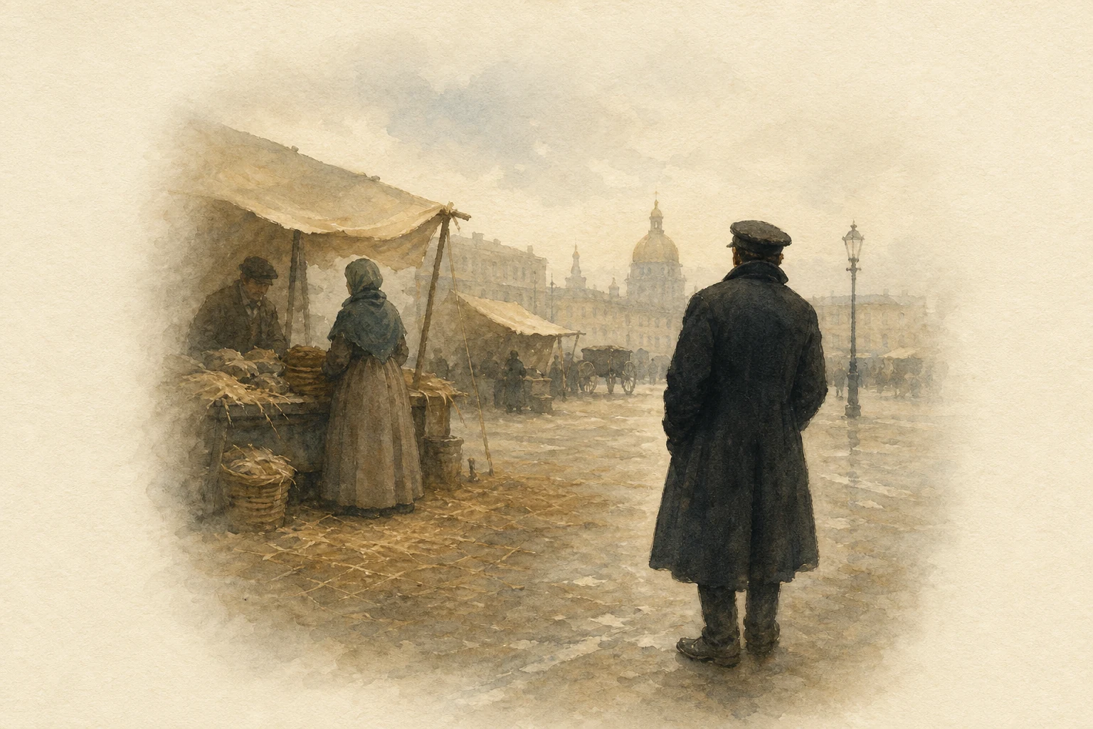 Overhearing Lizaveta at the Hay Market