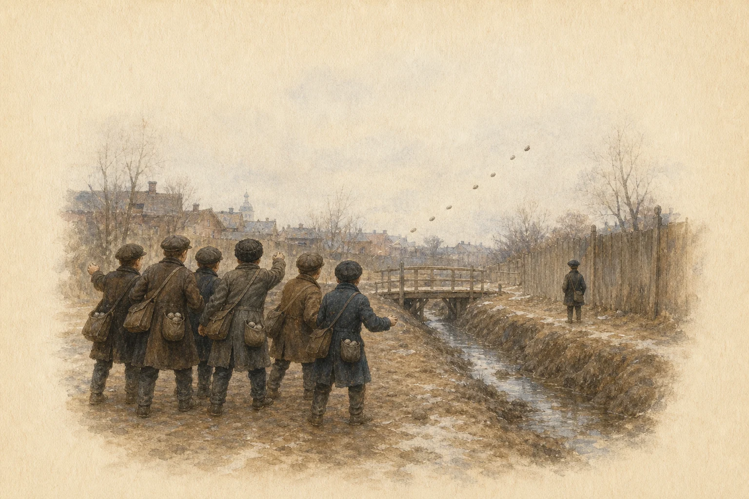 The Schoolboys' Stone Fight